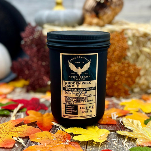 Fall Frosted Candle | Butterscotched Blueberries 14.6 oz