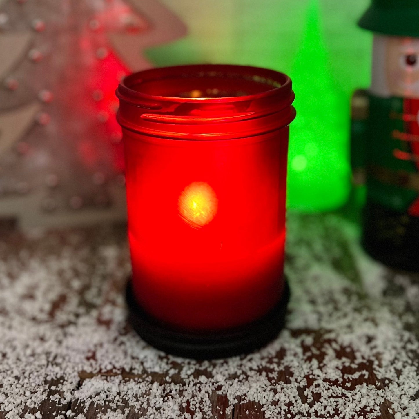 Winter Frosted Candle | Peppermint Snow 14.6 oz