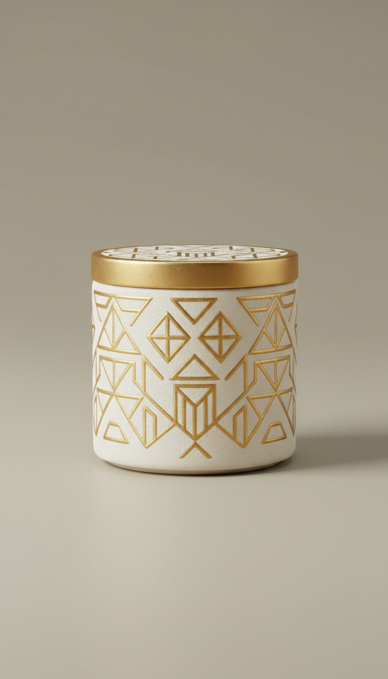 Matte Glass Candle With Bergamot Twist