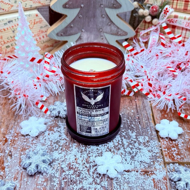Winter Frosted Candle | Spiced Pear & Bourbon 14.9 oz