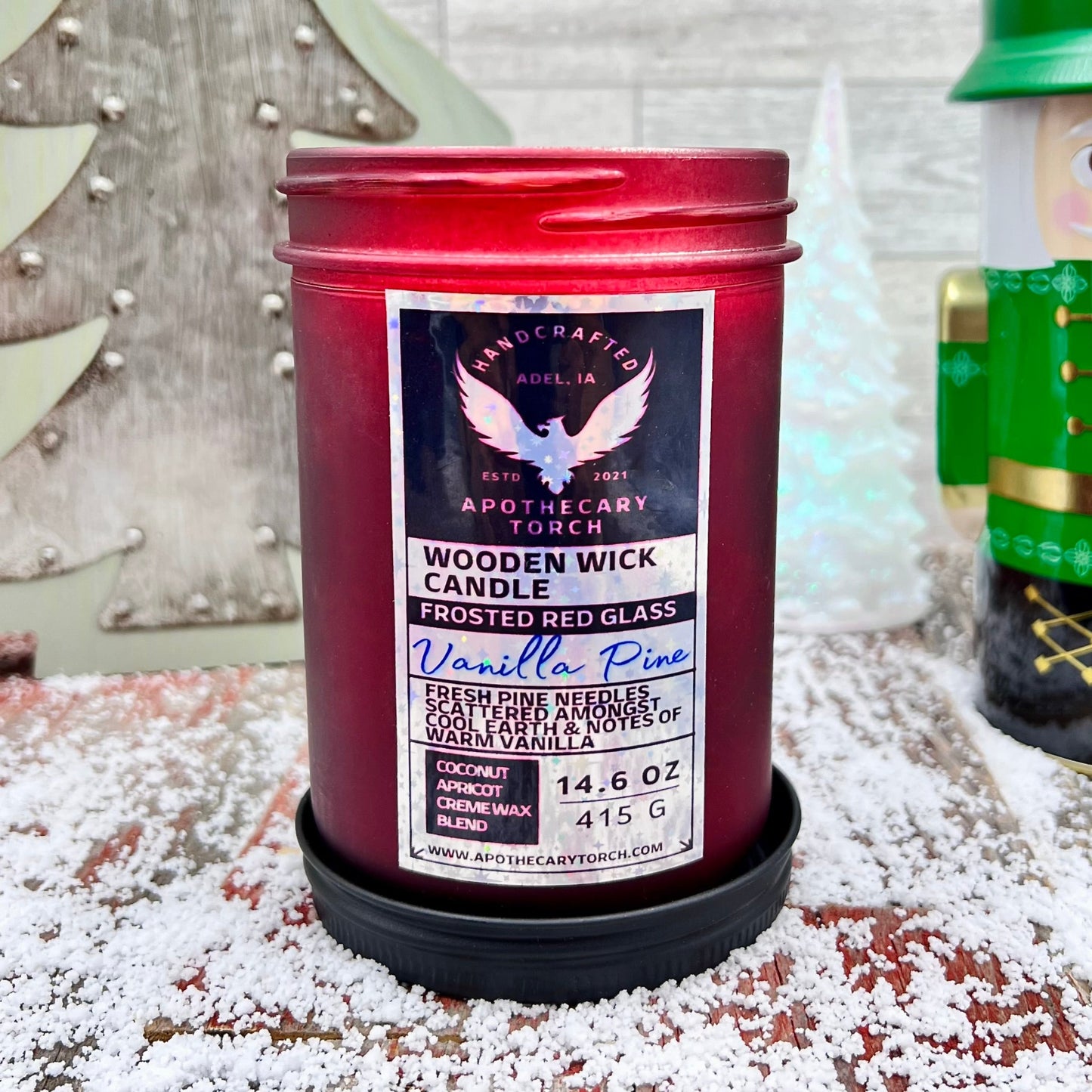 Winter Frosted Candle | Vanilla Pine | 14.6 oz