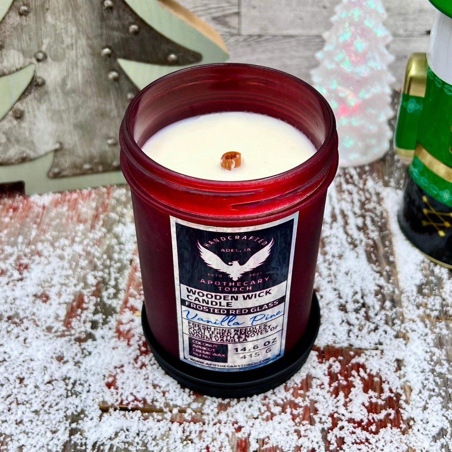 Winter Frosted Candle | Vanilla Pine | 14.6 oz